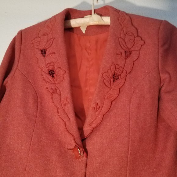 Vintage 80s German Style Alpine Blazer Medium - Picture 3 of 7